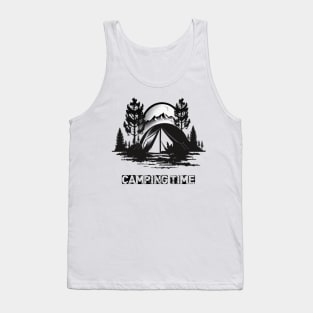 Campfire camping with my friends great time Tank Top